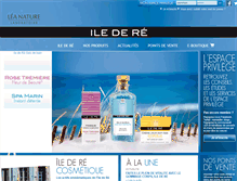 Tablet Screenshot of iledere-cosmetique.com